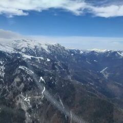 Flugwegposition um 09:51:34: Aufgenommen in der Nähe von Mürzsteg, Österreich in 1589 Meter